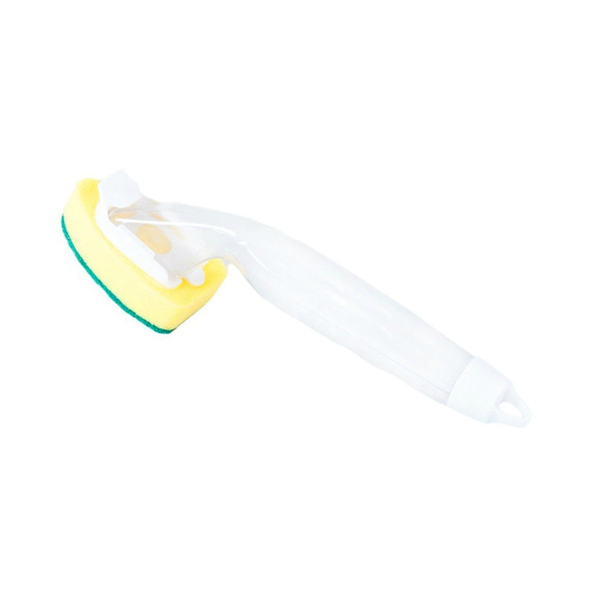 Non-Scratch Dish wand, Scrubber for Cleaning Kitchen, Bathroom, Household, Dish Scrubber Safe for Non-Stick Cookware, DishWand, Sponge Wand, Dish Sponge with Handle white