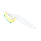 Non-Scratch Dish wand, Scrubber for Cleaning Kitchen, Bathroom, Household, Dish Scrubber Safe for Non-Stick Cookware, DishWand, Sponge Wand, Dish Sponge with Handle white - Side View