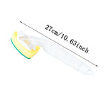 Non-Scratch Dish wand, Scrubber for Cleaning Kitchen, Bathroom, Household, Dish Scrubber Safe for Non-Stick Cookware, DishWand, Sponge Wand, Dish Sponge with Handle white
