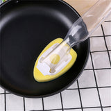 Non-Scratch Dish wand, Scrubber for Cleaning Kitchen, Bathroom, Household, Dish Scrubber Safe for Non-Stick Cookware, DishWand, Sponge Wand, Dish Sponge with Handle white