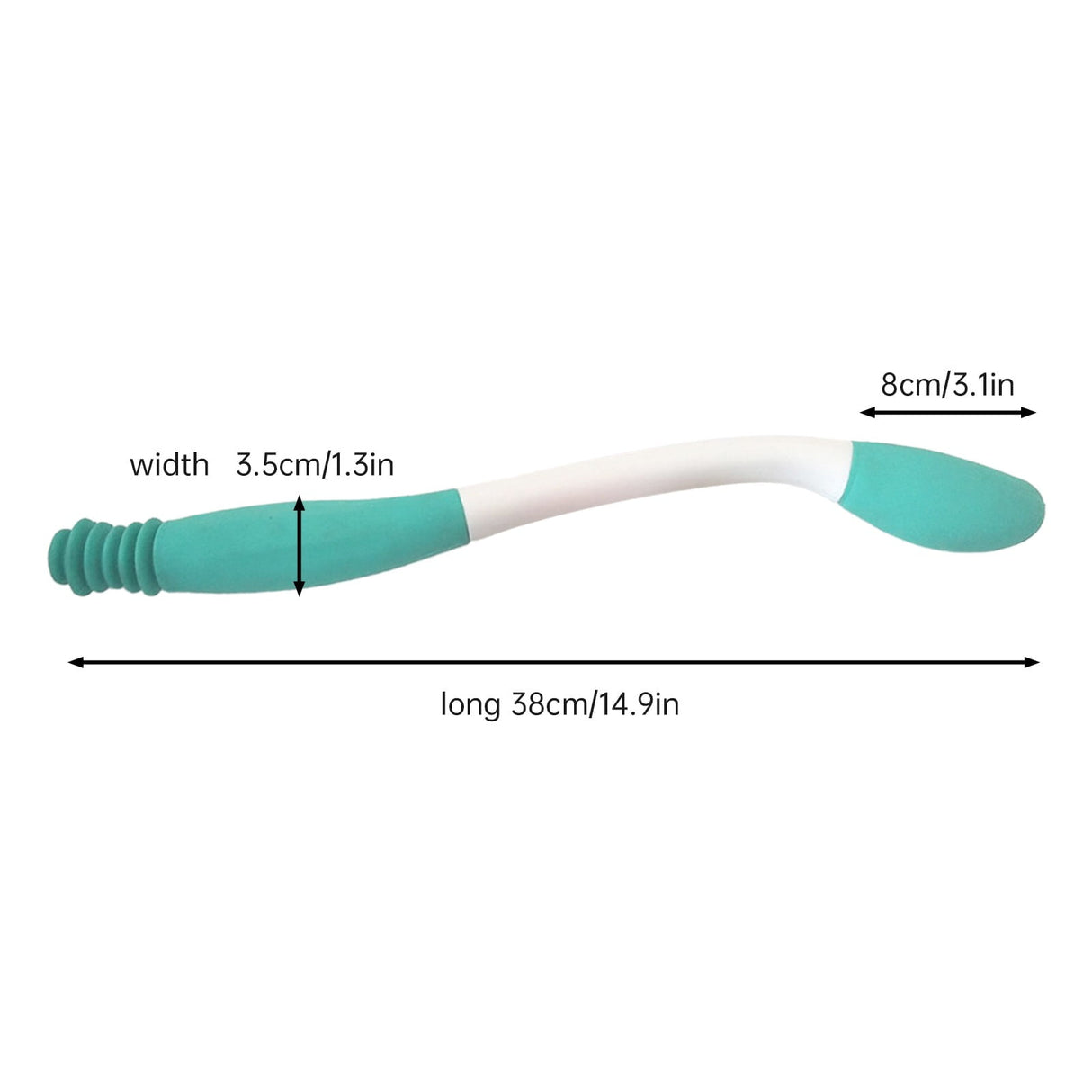 Butt Wiper Tool, Long Reachs Comfortable Wipe Toilet Aid, Wipe Assist for Toileting for Pregnant Woman, Obese, Elderly, Disability Green