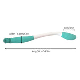 Butt Wiper Tool, Long Reachs Comfortable Wipe Toilet Aid, Wipe Assist for Toileting for Pregnant Woman, Obese, Elderly, Disability Green