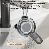 Corner Shower Caddy, Plastic Shower Organizer Corner with 2 Pcs Suction Cup, No Drilling Corner Shower Shelves for Bathroom Kitchen A