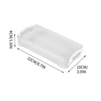 Plastic Pencil Case, Large Capacity Clear Pencil Box, Crayon Marker Box with Snap-Tight Lid, Plastic Pencil Cases, Pencil Box, Crayon Box Storage White