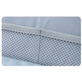 Pencil Case Large Capacity Pencil Pouch, Multi-layer Aesthetic Pen Bag, Sturdy Multifunctional Pencil Bag, Pencil Box, Sky Blue Yellow - 45-Degree Angle