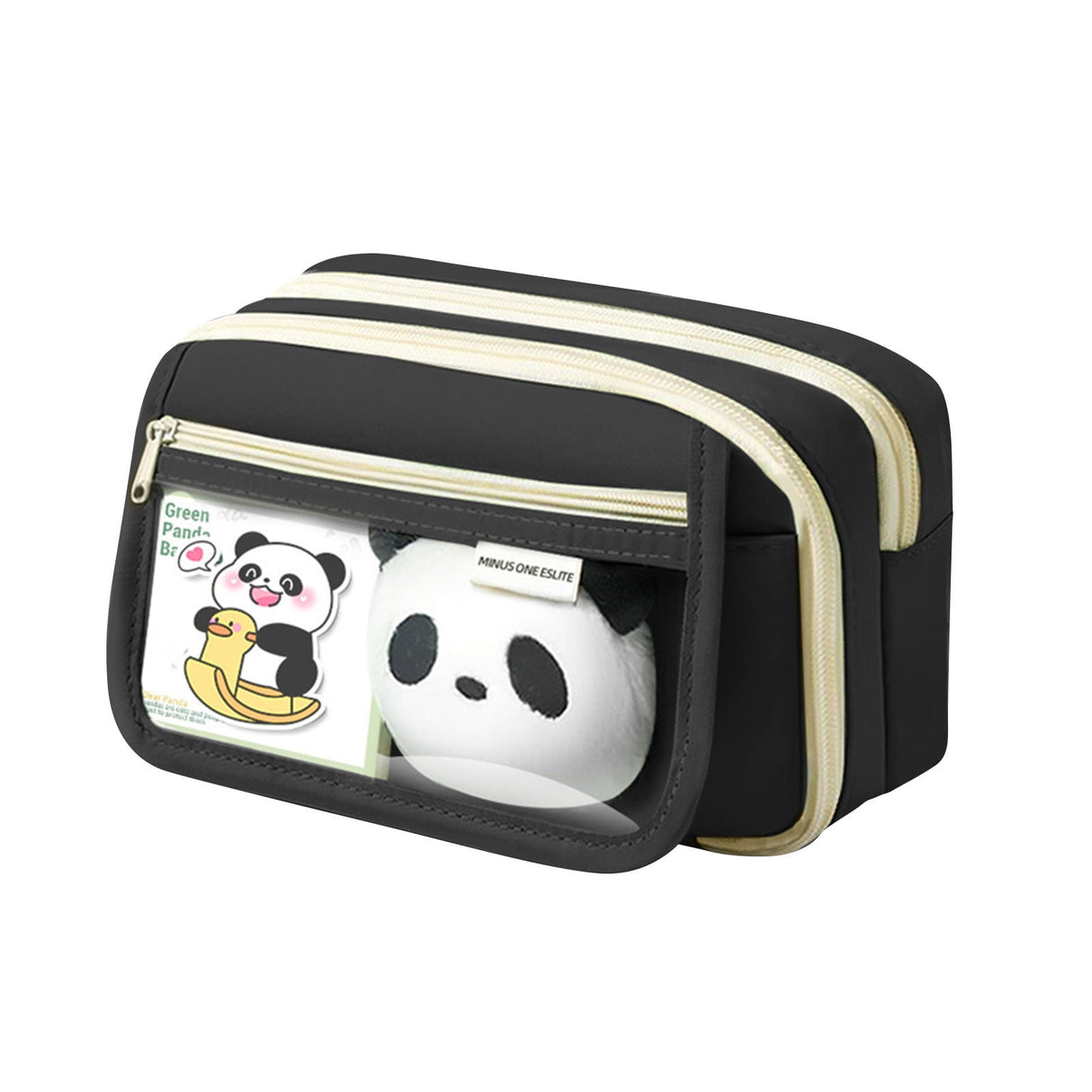 Pencil Case Large Capacity Pencil Pouch, Multi-layer Aesthetic Pen Bag, Sturdy Multifunctional Pencil Bag, Pencil Box, Sky Blue Z-1-Black