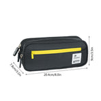 Pencil Case Large Capacity Pencil Pouch, Multi-layer Aesthetic Pen Bag, Sturdy Multifunctional Pencil Bag, Pencil Box, Sky Blue Z-2-Black