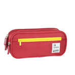 Pencil Case Large Capacity Pencil Pouch, Multi-layer Aesthetic Pen Bag, Sturdy Multifunctional Pencil Bag, Pencil Box, Sky Blue Z-2-Red