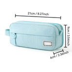 Pencil Case Large Capacity Pencil Pouch, Multi-layer Aesthetic Pen Bag, Sturdy Multifunctional Pencil Bag, Pencil Box, Sky Blue Z-3-Blue