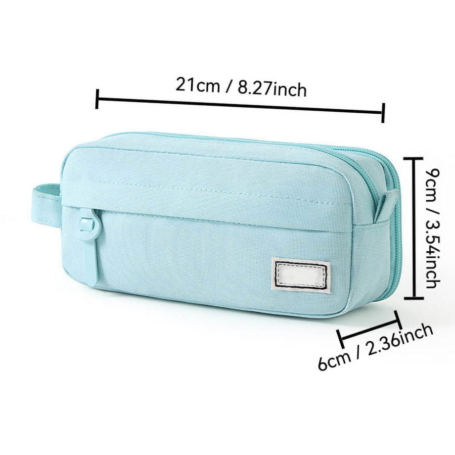 Pencil Case Large Capacity Pencil Pouch, Multi-layer Aesthetic Pen Bag, Sturdy Multifunctional Pencil Bag, Pencil Box, Sky Blue Z-3-Blue
