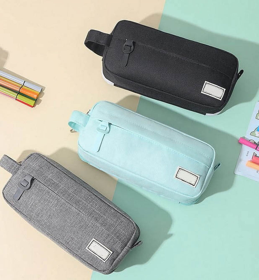 Pencil Case Large Capacity Pencil Pouch, Multi-layer Aesthetic Pen Bag, Sturdy Multifunctional Pencil Bag, Pencil Box, Sky Blue Z-3-Blue
