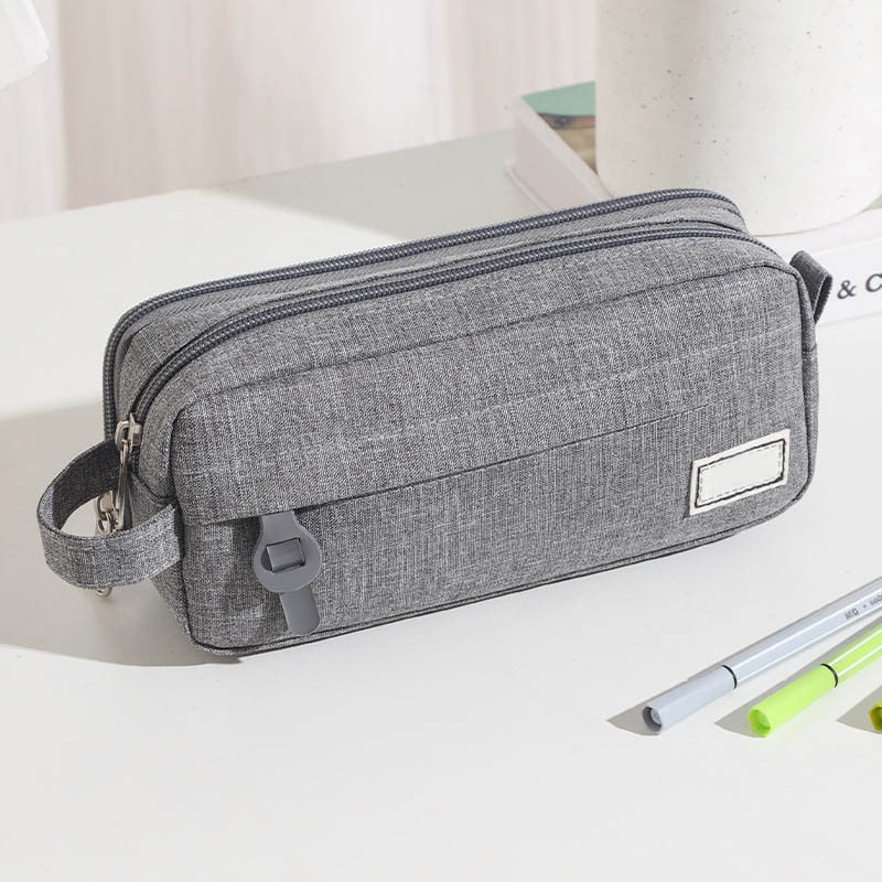Pencil Case Large Capacity Pencil Pouch, Multi-layer Aesthetic Pen Bag, Sturdy Multifunctional Pencil Bag, Pencil Box, Sky Blue Z-3-Gray
