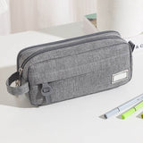 Pencil Case Large Capacity Pencil Pouch, Multi-layer Aesthetic Pen Bag, Sturdy Multifunctional Pencil Bag, Pencil Box, Sky Blue Z-3-Gray