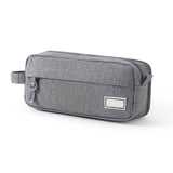 Pencil Case Large Capacity Pencil Pouch, Multi-layer Aesthetic Pen Bag, Sturdy Multifunctional Pencil Bag, Pencil Box, Sky Blue Z-3-Gray - Front View