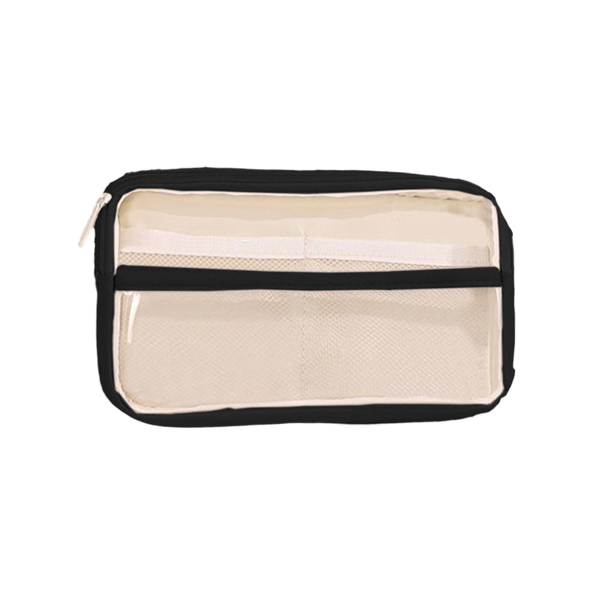 Pencil Case Large Capacity Pencil Pouch, Multi-layer Aesthetic Pen Bag, Sturdy Multifunctional Pencil Bag, Pencil Box, Sky Blue Z-4-Black