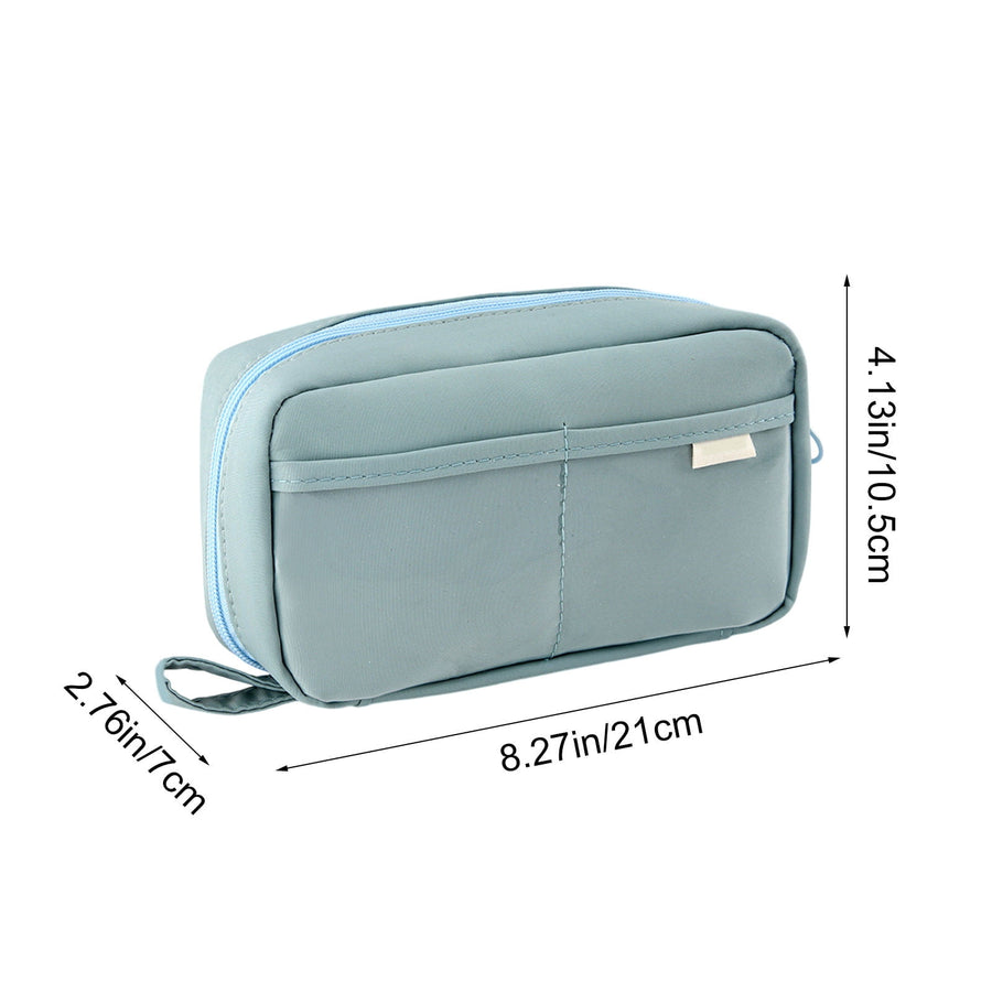 Pencil Case Large Capacity Pencil Pouch, Multi-layer Aesthetic Pen Bag, Sturdy Multifunctional Pencil Bag, Pencil Box, Sky Blue Z-5-Blue