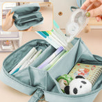 Pencil Case Large Capacity Pencil Pouch, Multi-layer Aesthetic Pen Bag, Sturdy Multifunctional Pencil Bag, Pencil Box, Sky Blue Z-5-Blue