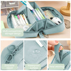 Pencil Case Large Capacity Pencil Pouch, Multi-layer Aesthetic Pen Bag, Sturdy Multifunctional Pencil Bag, Pencil Box, Sky Blue Z-5-Blue