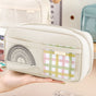 Pencil Case Large Capacity Pencil Pouch, Multi-layer Aesthetic Pen Bag, Sturdy Multifunctional Pencil Bag, Pencil Box, Sky Blue Z-5-White