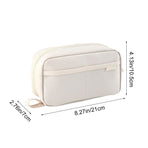 Pencil Case Large Capacity Pencil Pouch, Multi-layer Aesthetic Pen Bag, Sturdy Multifunctional Pencil Bag, Pencil Box, Sky Blue Z-5-White