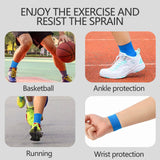 3 Rolls Kinesiology Tape, 3 Colors 1 Inch x 14.8 Feet Athletic Tape, Elastic Muscle Tape, Sports Tape, Thumb, Finger, Wrist, Ankle, Knee Tape for Exercise and Daily Use Black - Top-Down View