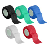 3 Rolls Kinesiology Tape, 3 Colors 1 Inch x 14.8 Feet Athletic Tape, Elastic Muscle Tape, Sports Tape, Thumb, Finger, Wrist, Ankle, Knee Tape for Exercise and Daily Use Black - Rear View