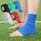 3 Rolls Kinesiology Tape, 3 Colors 1 Inch x 14.8 Feet Athletic Tape, Elastic Muscle Tape, Sports Tape, Thumb, Finger, Wrist, Ankle, Knee Tape for Exercise and Daily Use Green - 45-Degree Angle