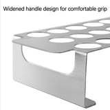 18 Hole Jalapeno Popper Holder for Grill, Grilling Accessories with Handle, Stainless Steel Barbecue Chili Pepper Grill Rack, BBQ Accessories silver