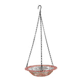 Bird Feeders for Outdoors Hanging Bird Feeder Wild Birds Feeder, Birdfeeders Outside Hanging, Wild Small Large Bowl Feeders for Garden (Diameter 15.7", Hight 1.97") Black