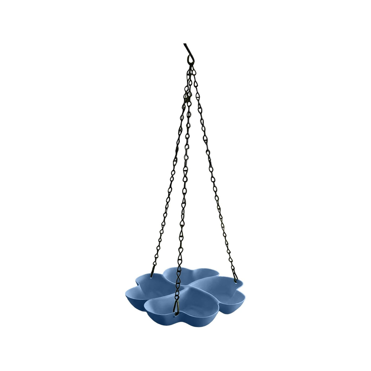 Bird Feeders for Outdoors Hanging Bird Feeder Wild Birds Feeder, Birdfeeders Outside Hanging, Wild Small Large Bowl Feeders for Garden (Diameter 15.7", Hight 1.97") Q_Blue