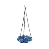 Bird Feeders for Outdoors Hanging Bird Feeder Wild Birds Feeder, Birdfeeders Outside Hanging, Wild Small Large Bowl Feeders for Garden (Diameter 15.7", Hight 1.97") Q_Blue