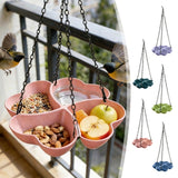 Bird Feeders for Outdoors Hanging Bird Feeder Wild Birds Feeder, Birdfeeders Outside Hanging, Wild Small Large Bowl Feeders for Garden (Diameter 15.7