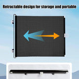 Retractable Baby Gates for Stairs, 50"Wide Dog Gate for Doorways, 16"/20"Tall No-Punch Jumping Proof Pet Fence Safety Essentials for Stairs, Toddler, Dogs, Pets, Indoor Outdoor L