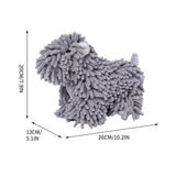 Hangable Towels Cute Dog Hand Towels, Highly Absorbent Kitchen Towels Soft Thicker Hand Towels for Bathroom Funny Cartoon Gifts for Women Kitchen Bathroom Decor, Blue Gray - Side View