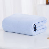 Extra Large Bath Towels, Soft Highly Absorbent Bath Towels Microfiber Velvet Towels Lightweight Quick Drying Towels for Bathroom Beach, Spa, Shower, Hotel-27.5×55.1"-Gray A_#Blue