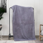 Extra Large Bath Towels, Soft Highly Absorbent Bath Towels Microfiber Velvet Towels Lightweight Quick Drying Towels for Bathroom Beach, Spa, Shower, Hotel-27.5×55.1"-Gray A_#Gray