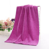 Microfiber Towel 29.5x13.8", 2 PACK Soft Lightweight Bath Towels Quick-Drying Towels Highly Absorbent Wash Cloths, Towels for Bathroom, Body, Gym, Shower, Hotel(White) A_#Hot Pink【2pcs】