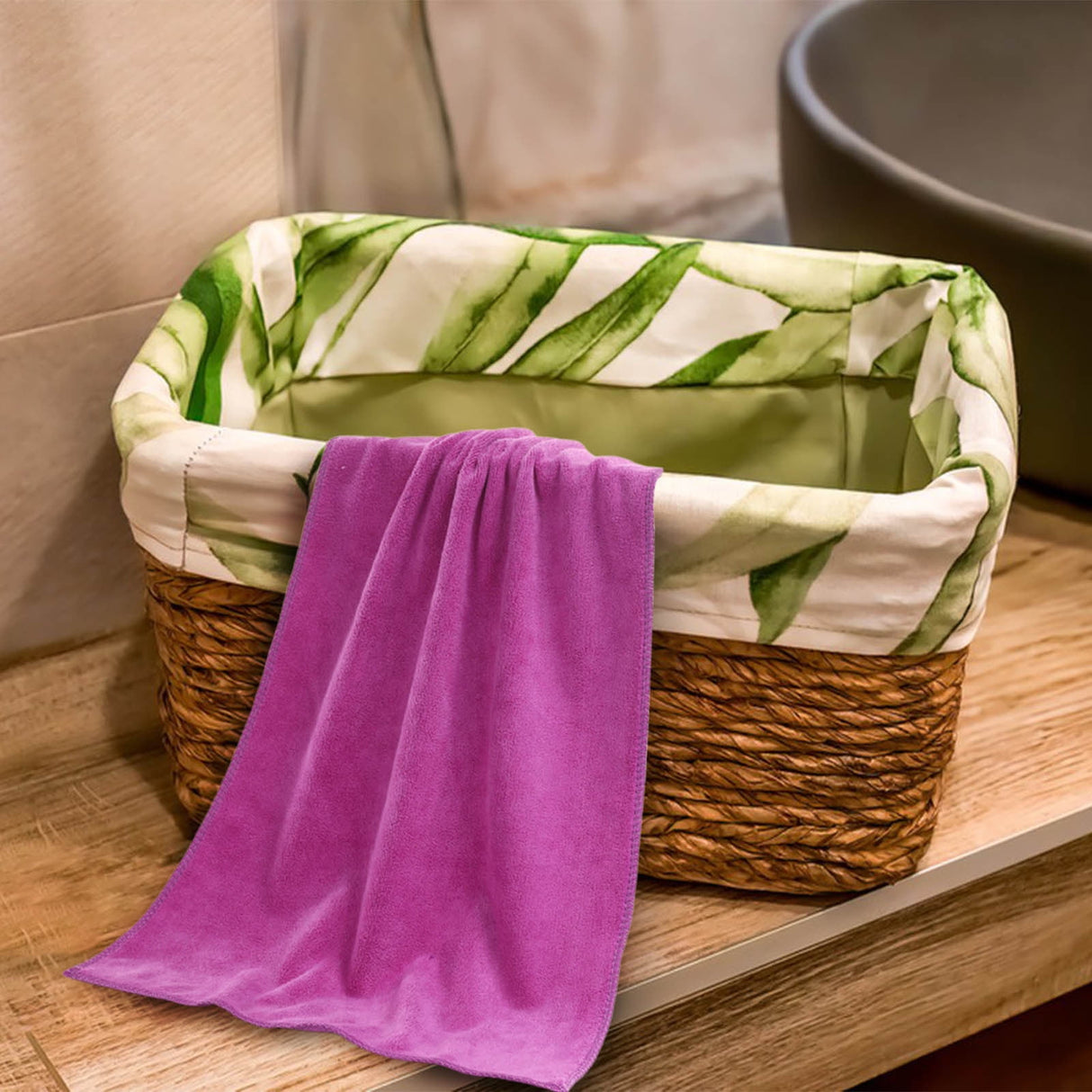 Microfiber Towel 29.5x13.8", 2 PACK Soft Lightweight Bath Towels Quick-Drying Towels Highly Absorbent Wash Cloths, Towels for Bathroom, Body, Gym, Shower, Hotel(White) A_#Hot Pink【2pcs】