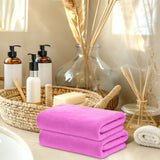 Microfiber Towel 29.5x13.8", 2 PACK Soft Lightweight Bath Towels Quick-Drying Towels Highly Absorbent Wash Cloths, Towels for Bathroom, Body, Gym, Shower, Hotel(White) A_#Hot Pink【2pcs】