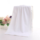 Microfiber Towel 29.5x13.8", 2 PACK Soft Lightweight Bath Towels Quick-Drying Towels Highly Absorbent Wash Cloths, Towels for Bathroom, Body, Gym, Shower, Hotel(White) A_#White【2pcs】