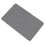 Stone Bath Mat, 16x24" Quick Drying Diatomaceous Earth Bath Mat Super Absorbent Non Slip Stone Bath Mats Washable Rug for Bathroom Floor Kitchen Shower, Dark Gray