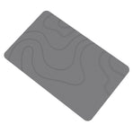 Stone Bath Mat, 16x24" Quick Drying Diatomaceous Earth Bath Mat Super Absorbent Non Slip Stone Bath Mats Washable Rug for Bathroom Floor Kitchen Shower, Dark Gray