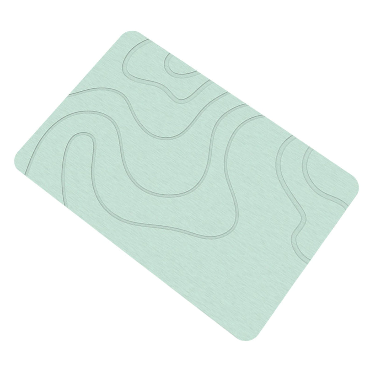 Stone Bath Mat, 16x24" Quick Drying Diatomaceous Earth Bath Mat Super Absorbent Non Slip Stone Bath Mats Washable Rug for Bathroom Floor Kitchen Shower, Dark Gray Green