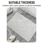 Stone Bath Mat, 16x24" Quick Drying Diatomaceous Earth Bath Mat Super Absorbent Non Slip Stone Bath Mats Washable Rug for Bathroom Floor Kitchen Shower, Dark Gray Green