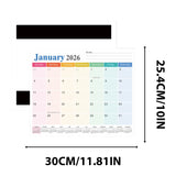 Magnetic Calendar for Refrigerator 2026-2027, 12x10" 18 Month Runs Monthly Fridge Calendar Magnet from Jan 2026 to Jun 2027 for Home School Office B