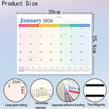Magnetic Calendar for Refrigerator 2026-2027, 12x10