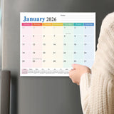 Magnetic Calendar for Refrigerator 2026-2027, 12x10" 18 Month Runs Monthly Fridge Calendar Magnet from Jan 2026 to Jun 2027 for Home School Office B