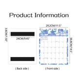 Magnetic Calendar for Refrigerator 2026-2027, 12x10" 18 Month Runs Monthly Fridge Calendar Magnet from Jan 2026 to Jun 2027 for Home School Office Blueberry