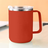 Insulated Coffee Mug, 20oz Stainless Steel Tumbler with Slider Lid Travel Coffee Cups with Handle for Camping Office Home,Y_#Red