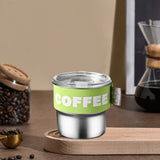 Insulated Coffee Mug, 20oz Stainless Steel Tumbler with Slider Lid Travel Coffee Cups with Handle for Camping Office Home,ZA_#Green
